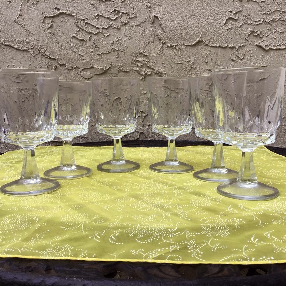 SIX MADE IN FRANCE GOBLETS